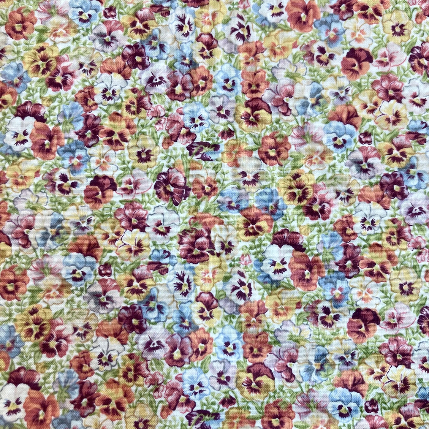 Makower - Pansies - Floral - Antique Garden
