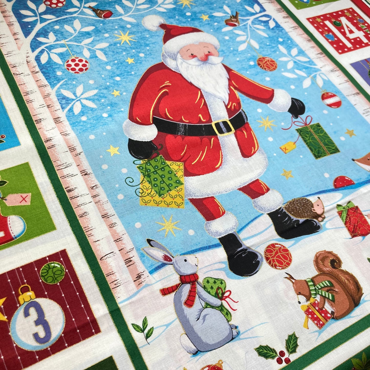 Merry Christmas Santa - Advent Calendar Panel - Makower