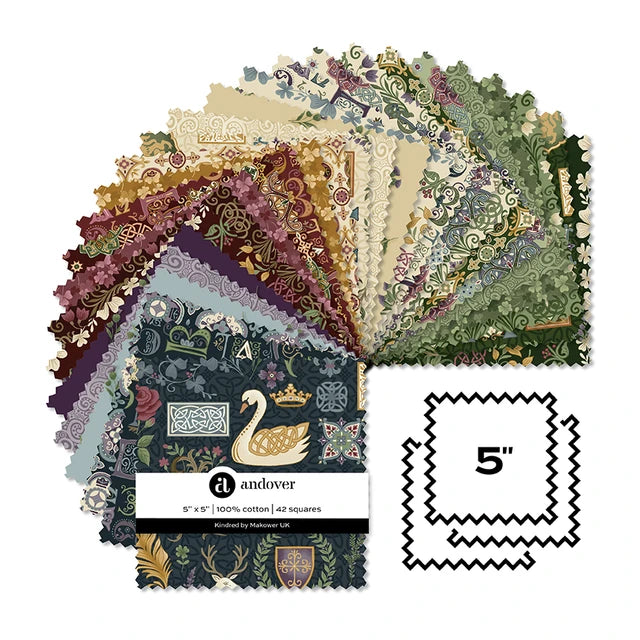Kindred - Makower - Charm Pack - 5" square