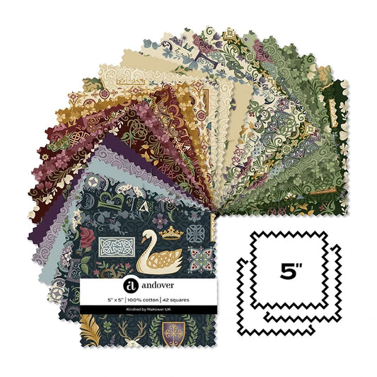 Kindred - Makower - Charm Pack - 5" square