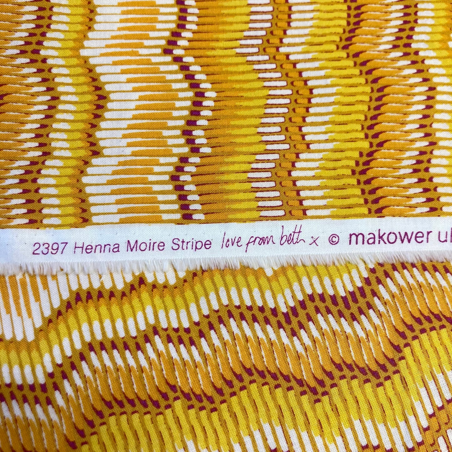 Sale - Henna Moire Stripe - Love from Beth - Makower