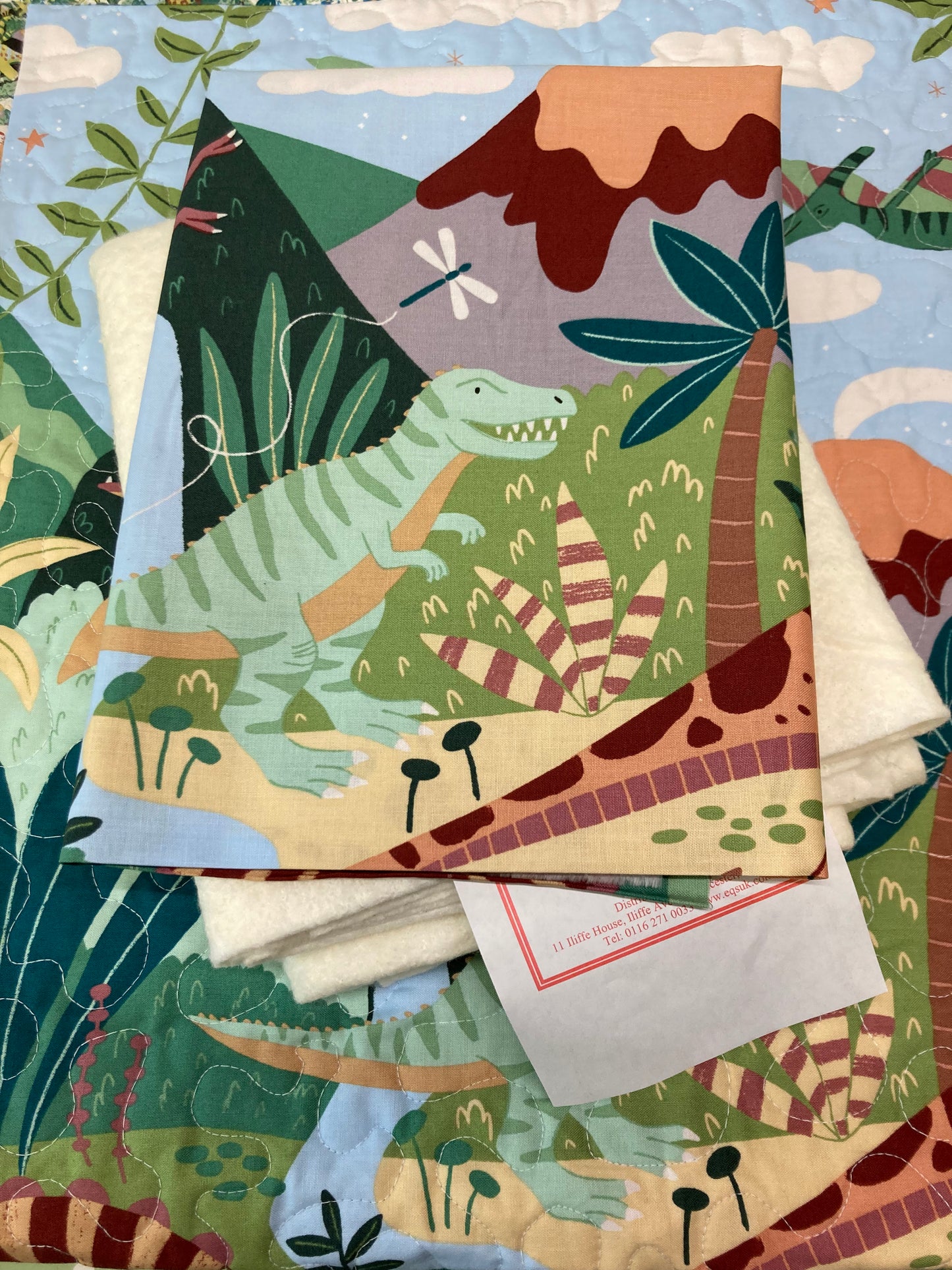 Prehistoric - Baby Quilt/ Lap Quilt - Sewing Kit