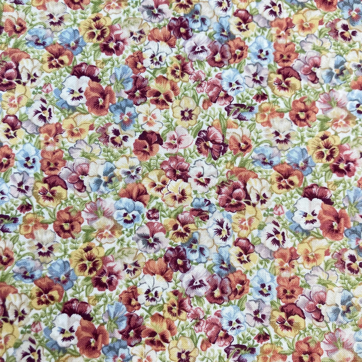 Makower - Pansies - Floral - Antique Garden
