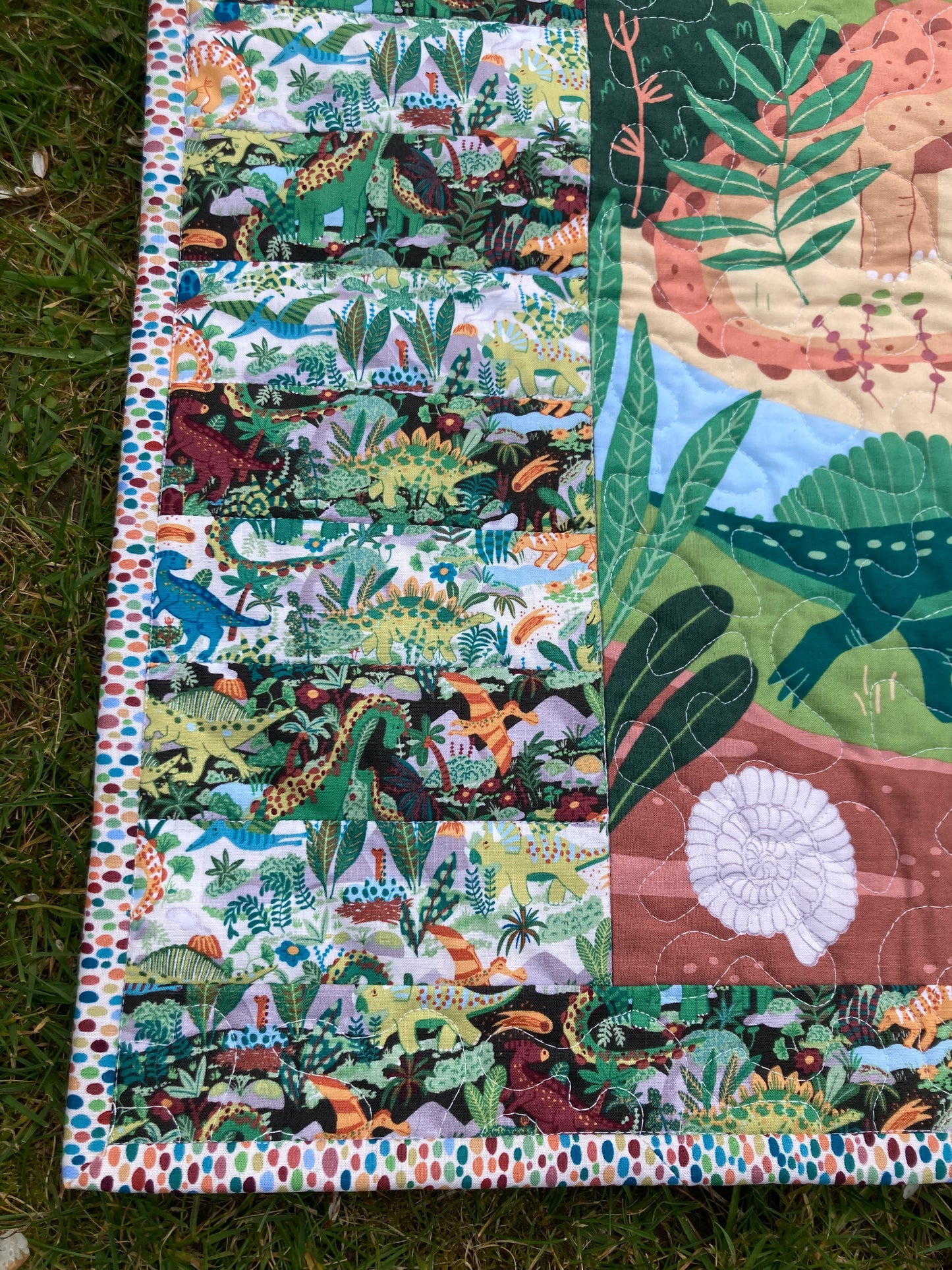 Prehistoric - Baby Quilt/ Lap Quilt - Sewing Kit
