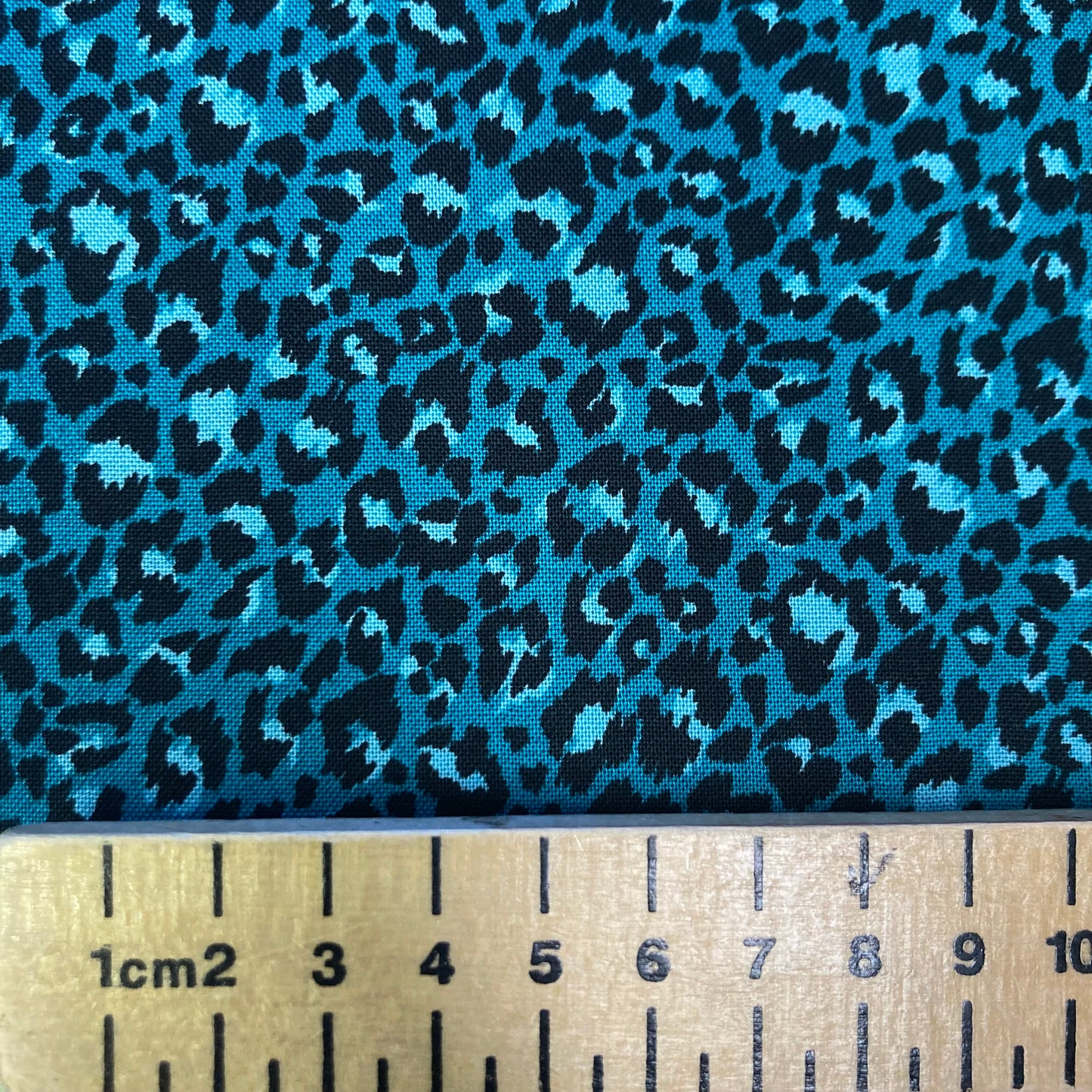 Makower - Jewel Tones - Leopard - Turquoise