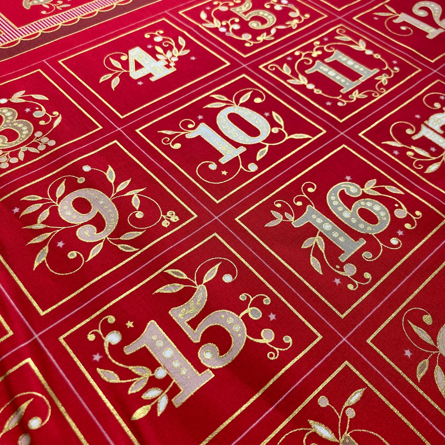 Advent Angel - Red - Advent Calendar Panel - Makower