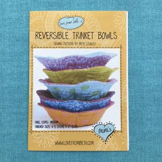 Reversible Trinket Bowl Pattern - Love From Beth