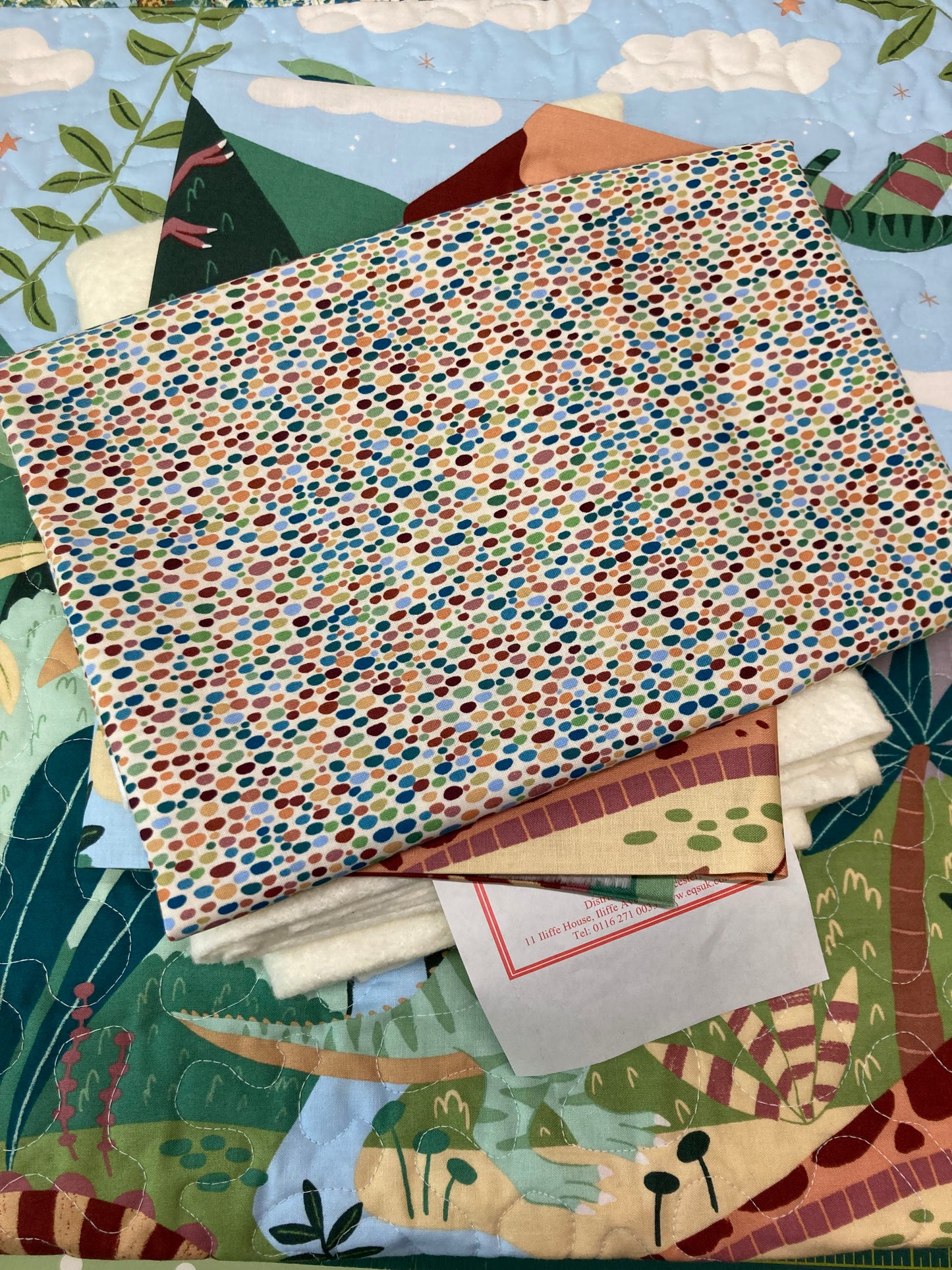 Prehistoric - Baby Quilt/ Lap Quilt - Sewing Kit