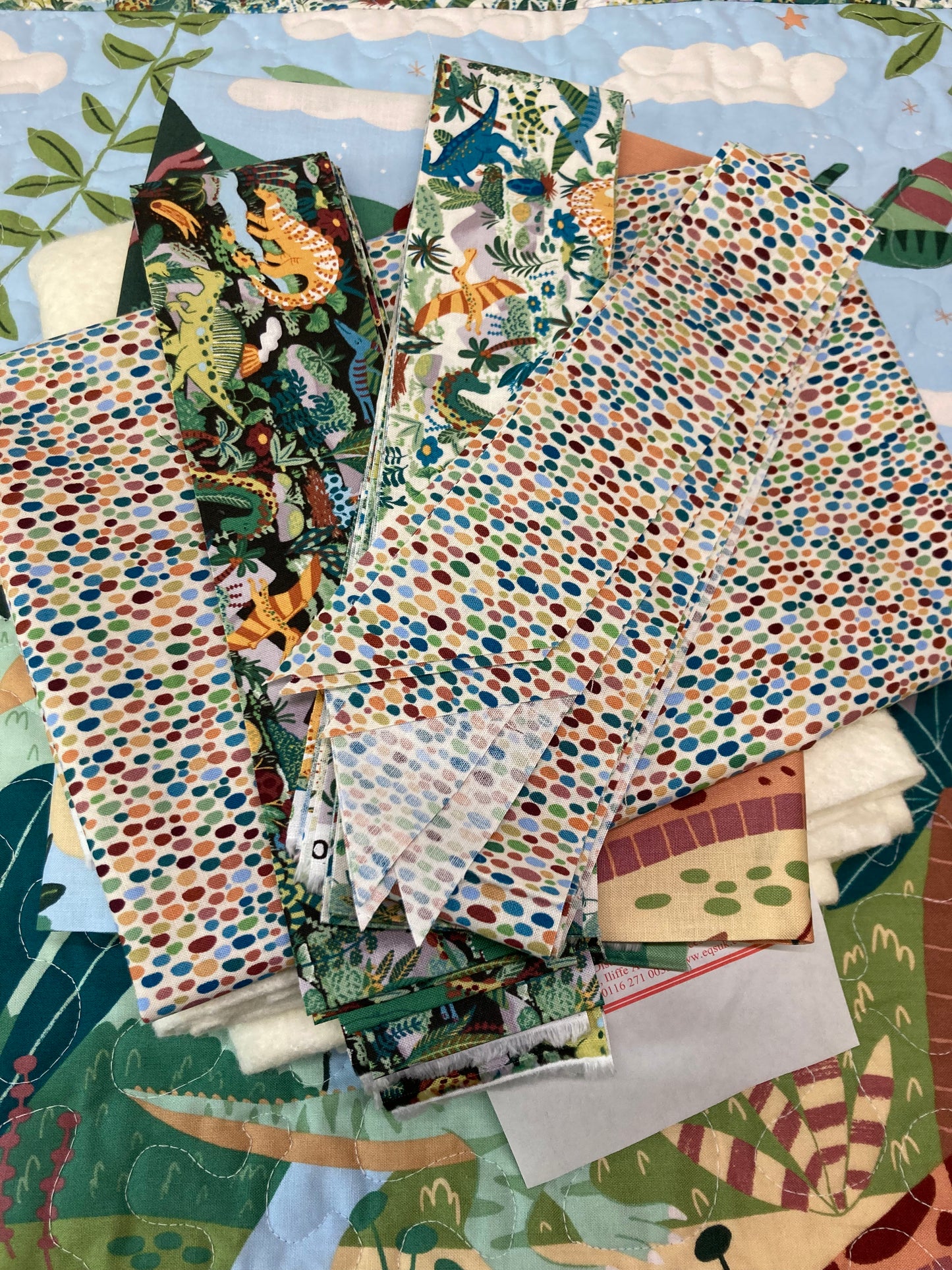 Prehistoric - Baby Quilt/ Lap Quilt - Sewing Kit