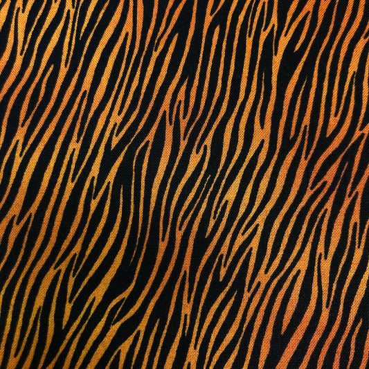 Makower - Jewel Tones -  Zebra - Orange