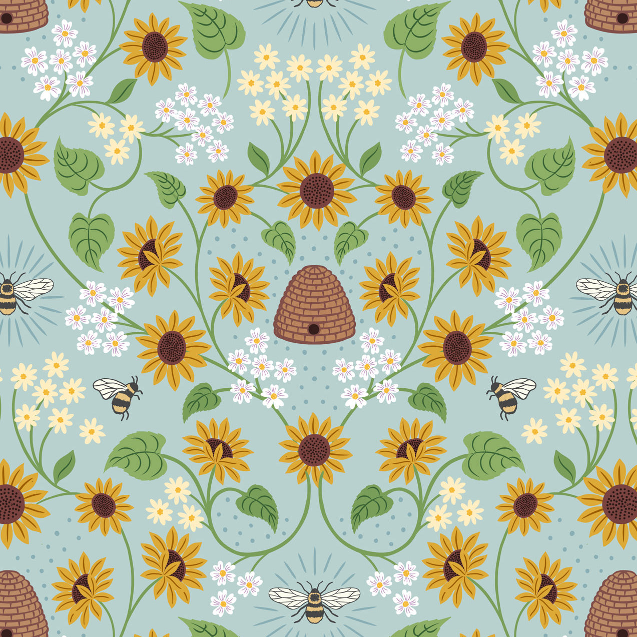 Lewis & Irene - Sunflowers Fabric Collection