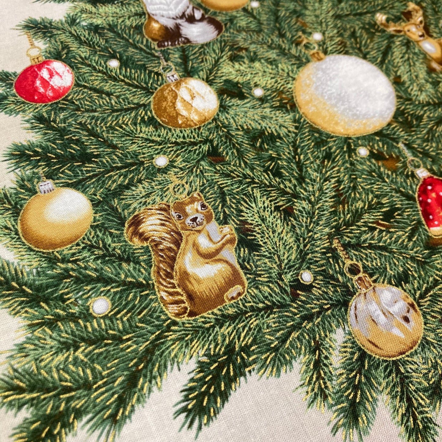 Forest Glen - Holiday Flourish- Printed Christmas Tree Panel - Robert Kaufman