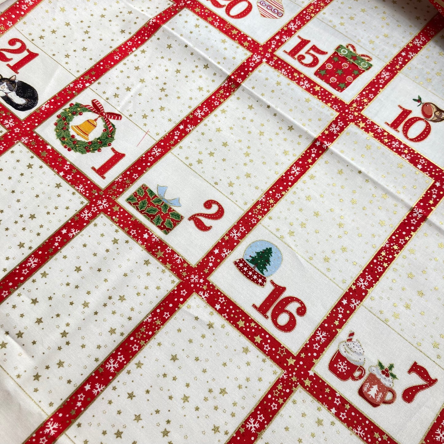 Jolly St Nick Advent  - Advent Calendar Panel - Makower
