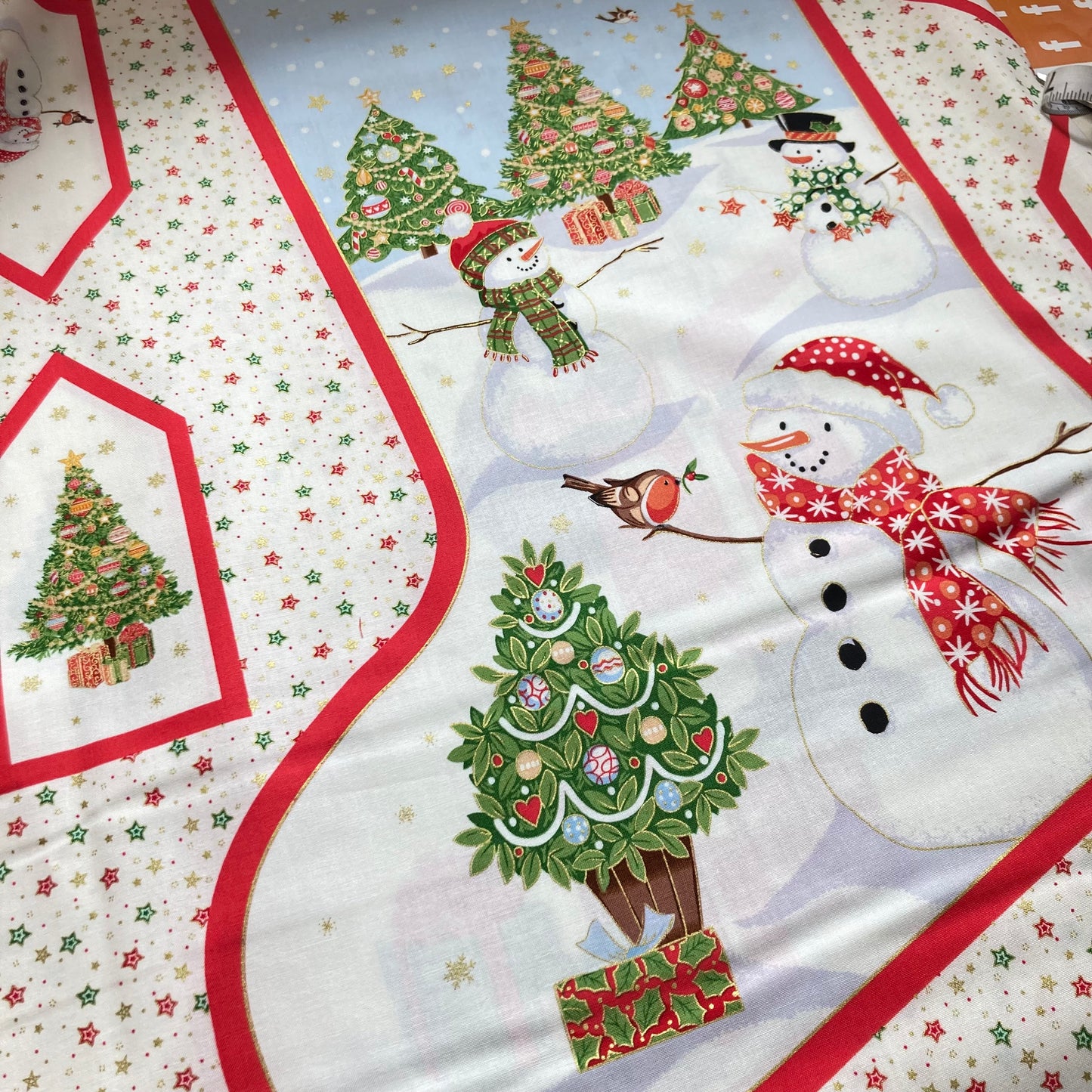 Jolly St Nick Stocking - Sewing Panel - Makower