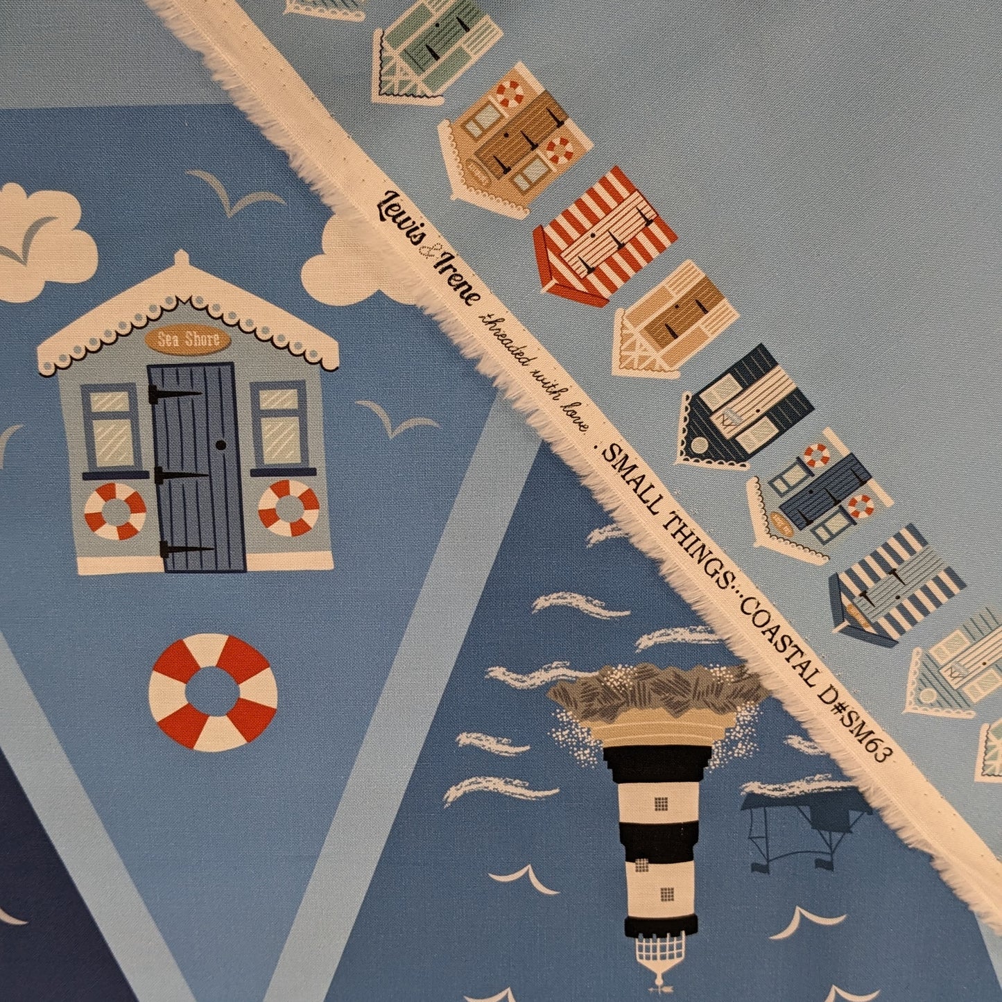 Lewis & Irene - Seaside Bunting Panel