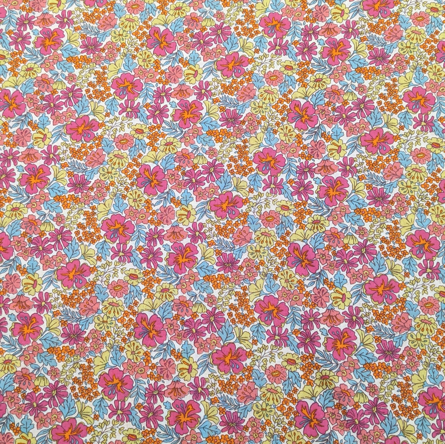 Cotton Lawn Fabric – Candy Floral - Pink