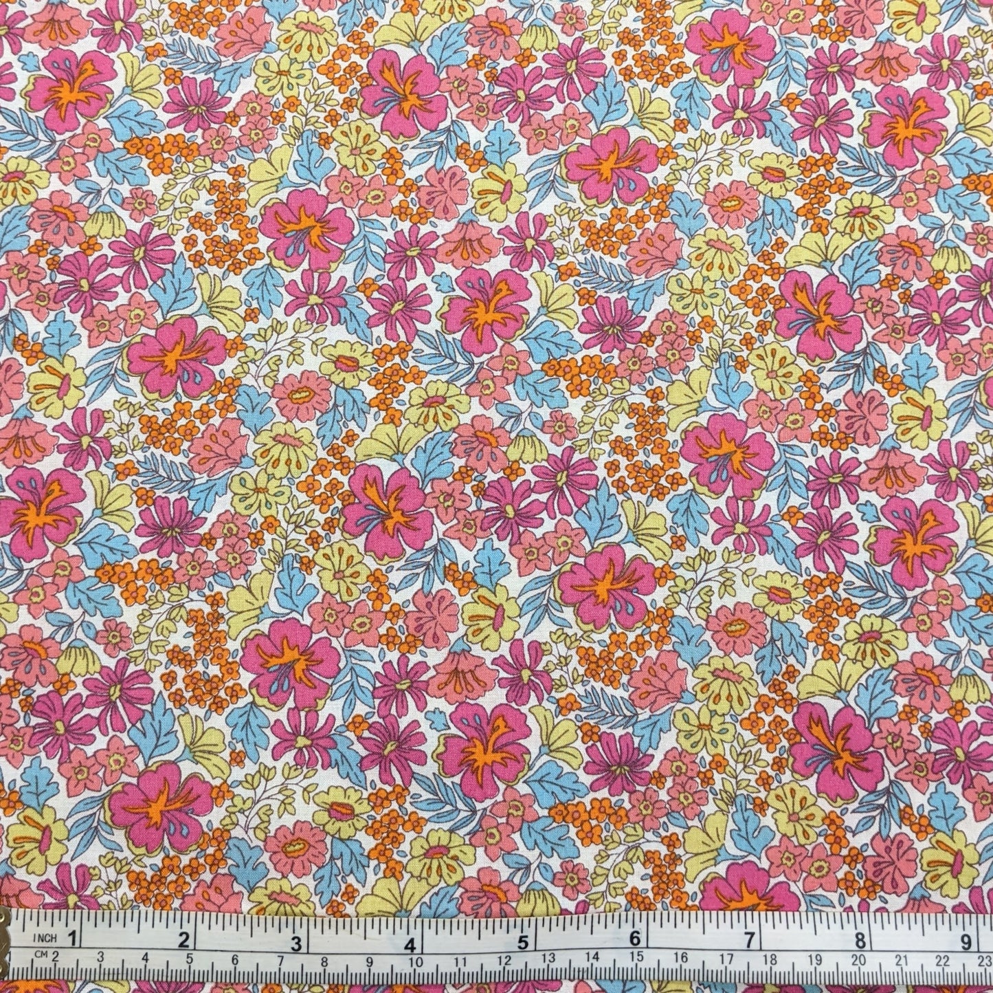 Cotton Lawn Fabric – Candy Floral - Pink