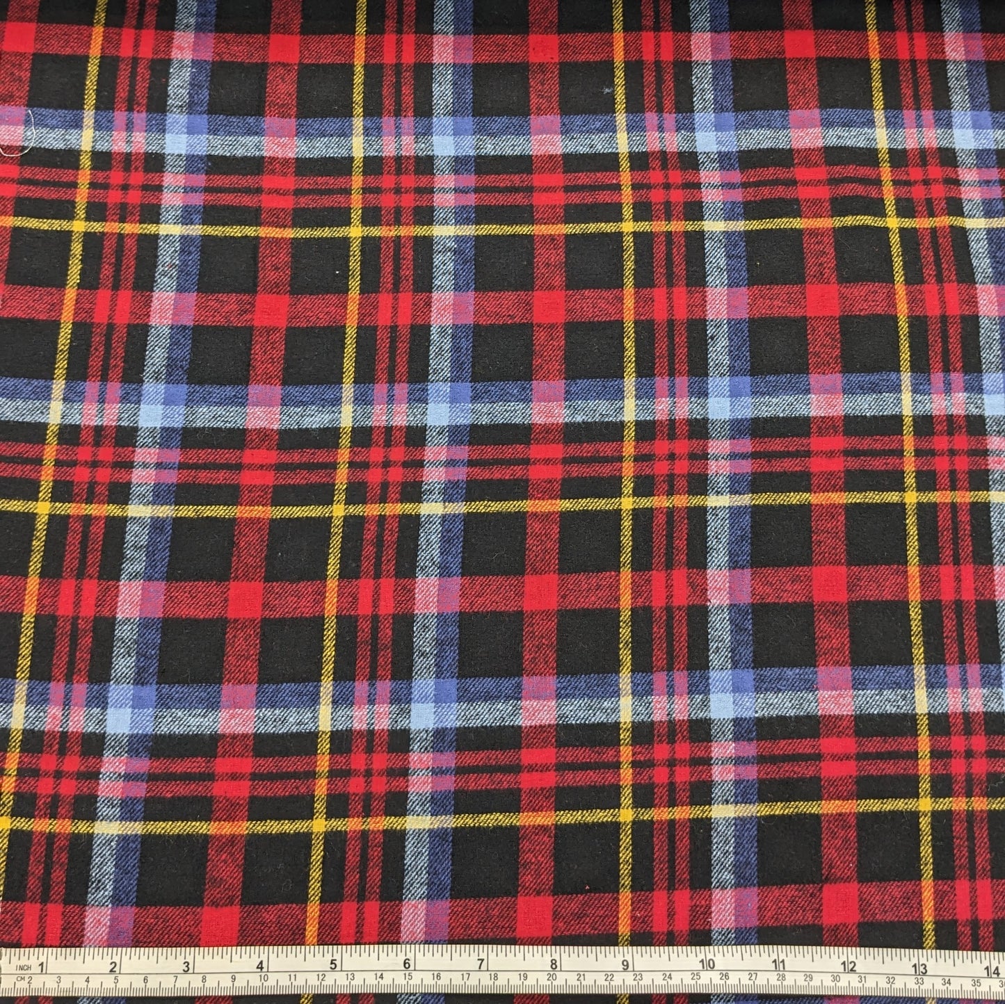 Brushed Cotton Fabric - Pink and Blue Check - Tartan