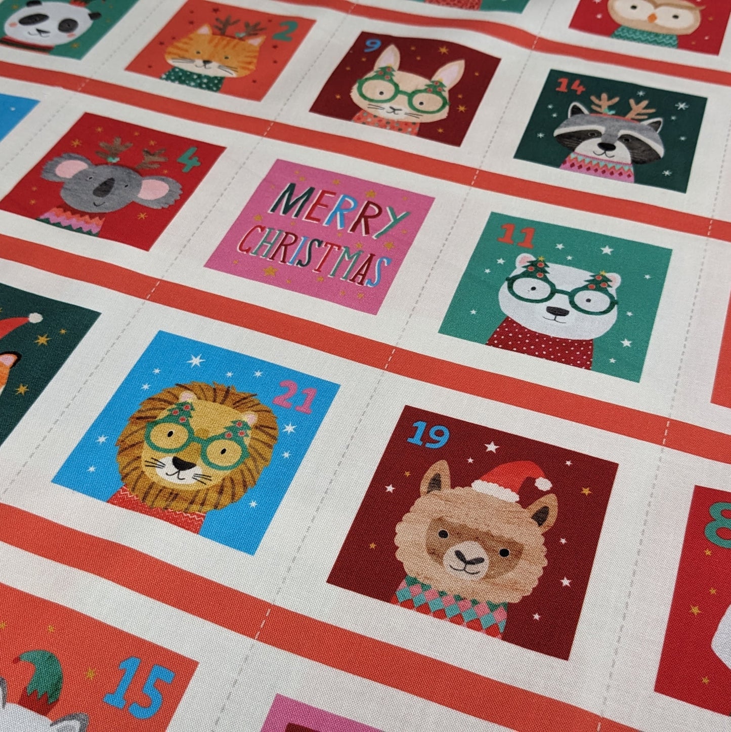 Merry Menagerie  - Dashwood Studios - Fabric Advent Calendar Panel