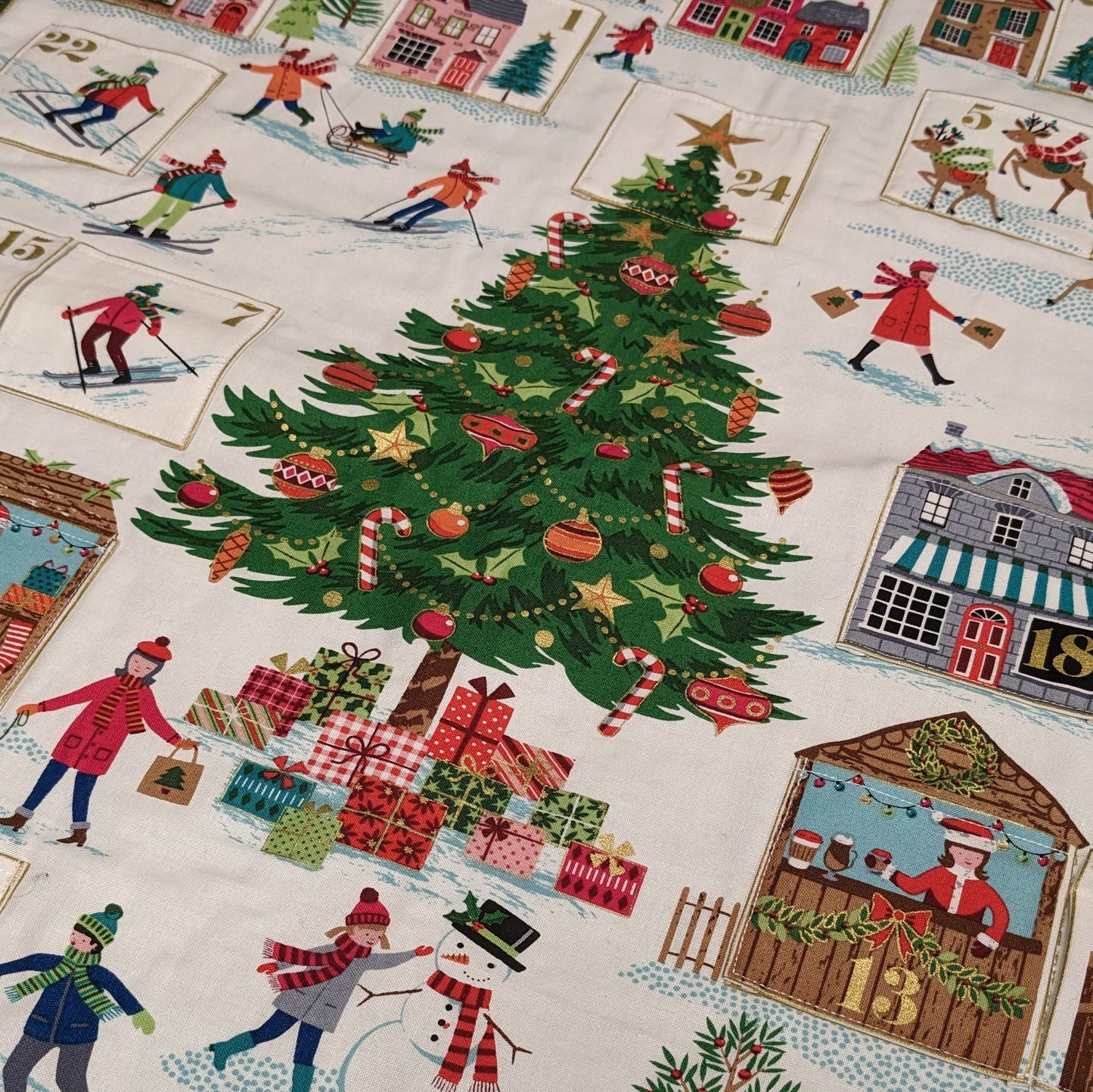 Makower - Skaters Advent Calendar Fabric Panel