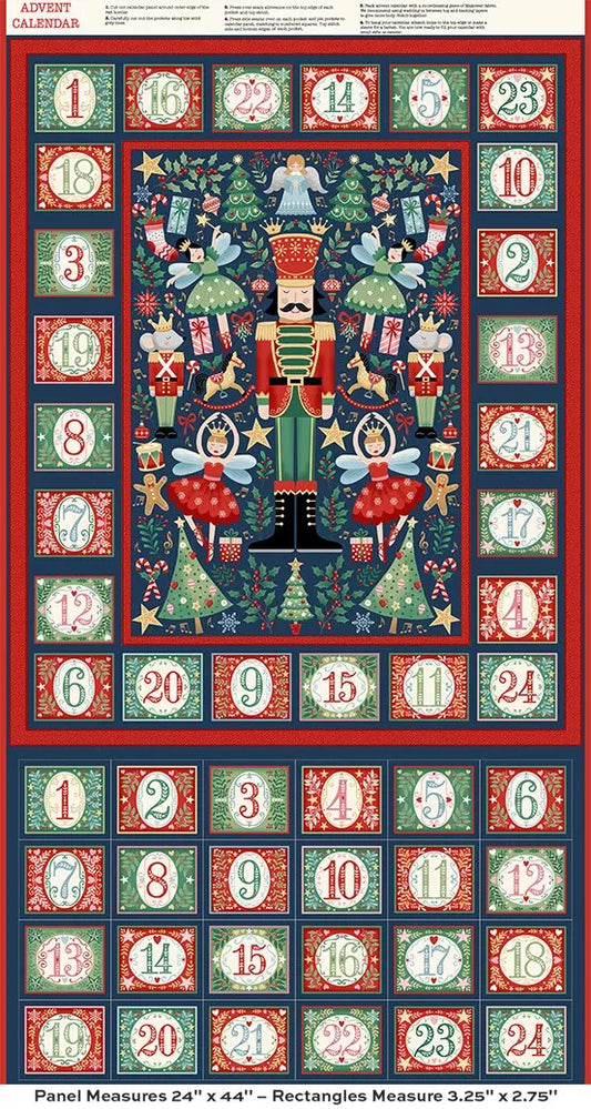 The Nutcracker - Green - Advent Calendar Panel - Makower