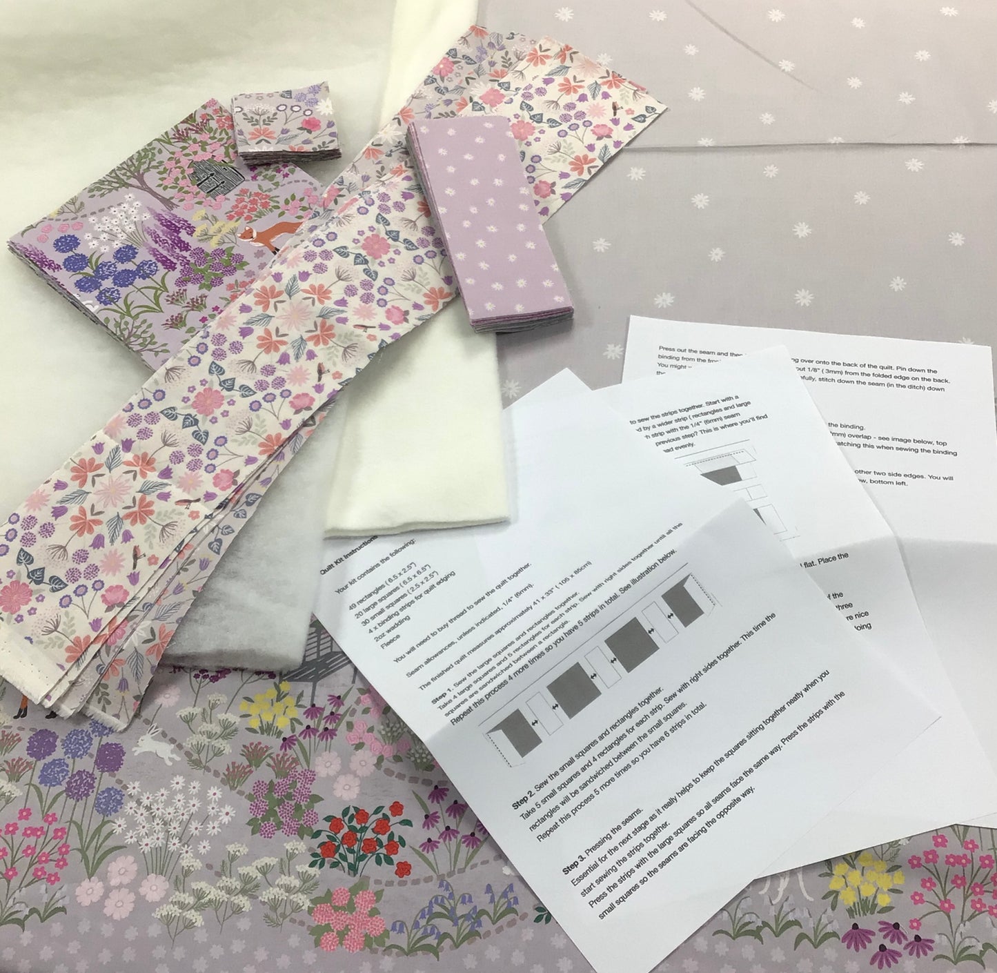 Secret Garden Quilt  Kit