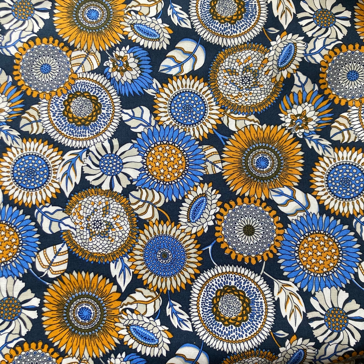 Cotton Poplin Fabric – Sunflowers