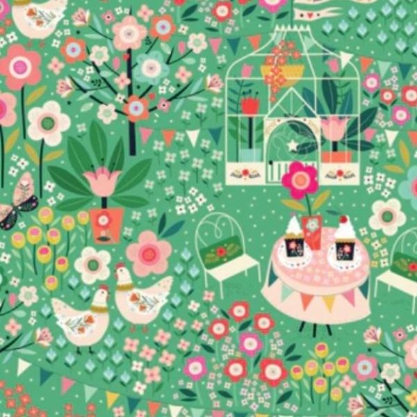 Strawberry Tea Fabric Collection - Bee Brown - Dashwood Studios
