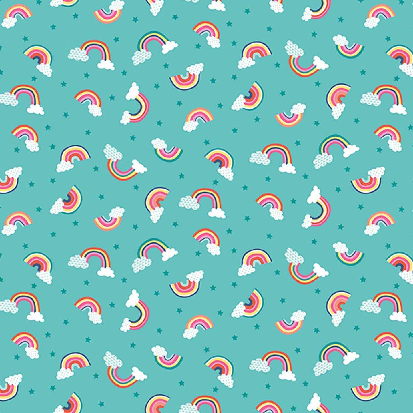 Makower Fabric - Daydream - Rainbows