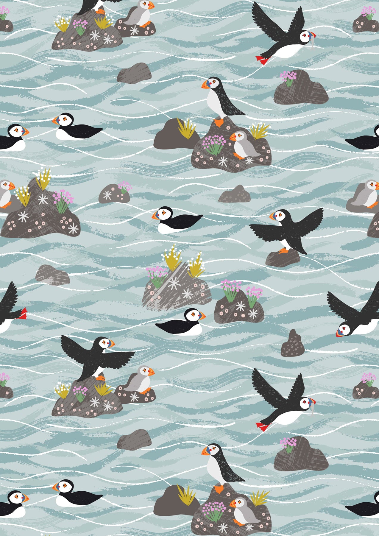 Lewis & Irene - Puffin Bay Fabric Collection