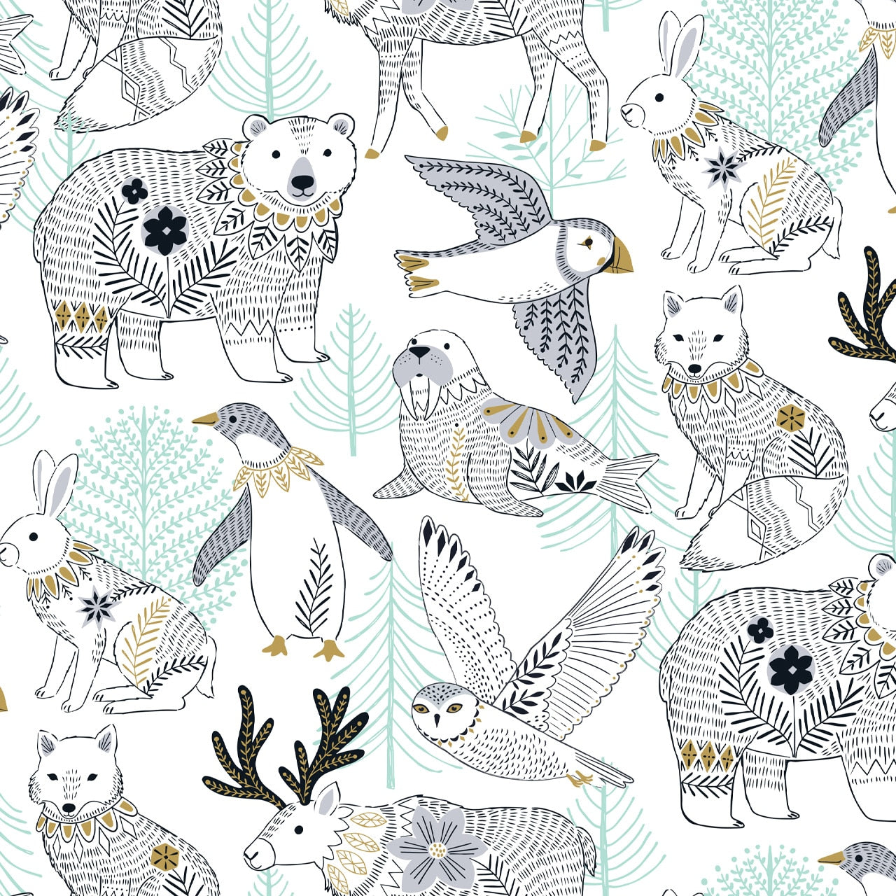 Arctic  - Bethan Janine - Dashwood Studios Fabric